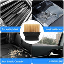 Axooms Multi-Purpose Interior Cleaning Brushes, Car Detail Brushes for Air Vents, Dashboard, Dust and Dirt, Car, Computer, Laptop and Keyboard (Set of 2)