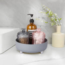 Axooms 360° Rotating Perfume and Makeup Organizer Tray, Large, Ivory White