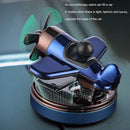 Axooms Solar-Powered Rotating Helicopter Car Air Freshener with Aromatherapy Diffuser, Long-Lasting Cologne Scent, Unique Car Interior Decor Accessory