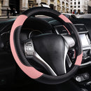 Axooms Leather Steering Wheel Protection Cover , Non-Slip and Breathable Microfiber Protective Cover, Universal Fit for Most Cars (Beige)