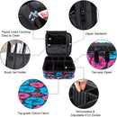 Axooms Cosmetics Storage Bag with Adjustable Compartments, Black, 25 × 22 × 9 cm
