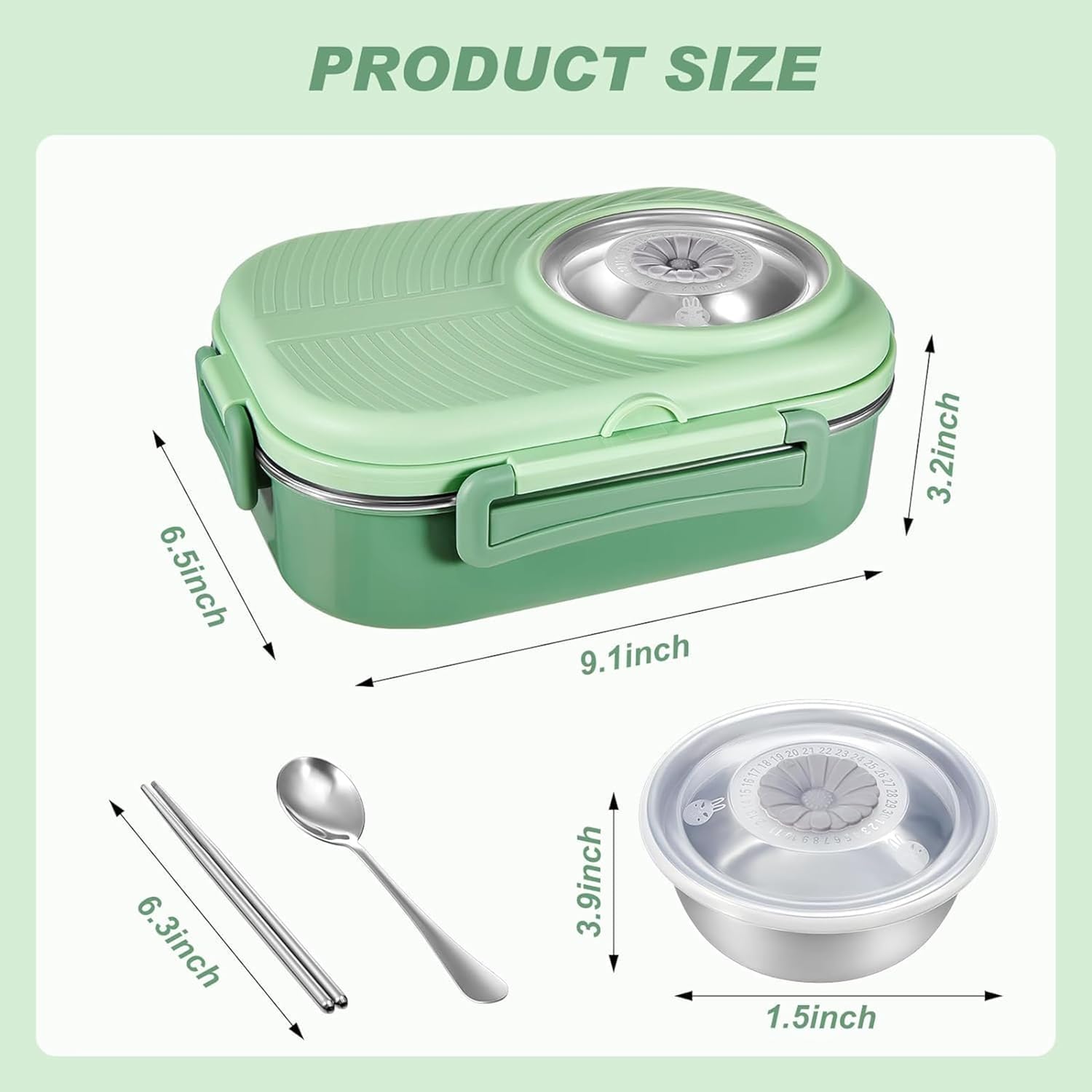 Axooms Stainless Steel Bento Lunch Box (1000 ml) – 3-Compartment, Leak-Proof with Sauce Bowl, Fork & Spoon | Stackable, BPA-Free, Dishwasher Safe