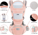 Axooms Multifunctional 9-in-1 Baby Carrier with Hip Seat, Newborn to Toddler