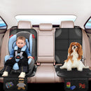 Axooms Car Seat Protector for Child Seat Pad, Pack of 2 ISOFIX Seat Protectors, Car Child Seat, Non-Slip and Waterproof with Thick Padding and 2 Mesh Pockets