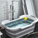 Axooms Foldable Multifunctional Plastic Bathtub for Pets, Collapsible, Gray