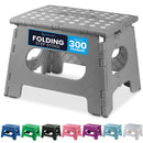 Handy Laundry Folding Step Stool 9 Inch, Black, Non-Slip Holds 300 lbs | 9 Inch, Black, Foldable Collapsible Step Stool, Non-Slip, Holds 300 lbs, Kitchen Bathroom Bedroom, Adults