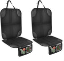 Axooms Car Seat Protector for Child Seat Pad, Pack of 2 ISOFIX Seat Protectors, Car Child Seat, Non-Slip and Waterproof with Thick Padding and 2 Mesh Pockets