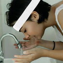 Axooms  30PCS Disposable Spa Facial Headbands Stretch Non-Woven Headband Wrap with Adjustable Magic Tape Elastic Soft Skin Care Hair Band for Women Girls Salons Beauty Esthetician(White)