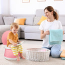 Axooms Portable Travel Potty for Toddlers, Foldable Kids Toilet for Indoor and Outdoor Use, Easy to Carry, Pink and Blue