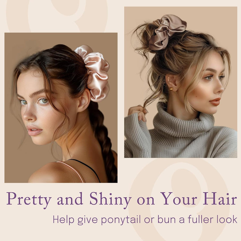 Silk Hair Scrunchies for Women