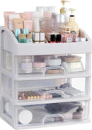 Axooms 3-Drawer Makeup Organizer for Cosmetics, Jewelry & Skincare - White, 1 Piece