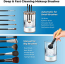 Axooms Electric Makeup Brush Cleaner with Cleaning Mat, Automatic USB-Charging Brush Cleaning Machine for All Brush Sizes, Gift for Women and Girls