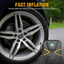 Axooms 12V Digital Tire Inflator, 150 PSI Car Air Compressor with Preset Pressure and Auto Shutoff, Portable Pump for Cars, Bikes and Inflatables