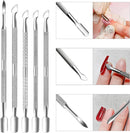 Axooms 4-Piece Stainless Steel Cuticle Nipper Set, Manicure Tool for Fingernails and Toenails