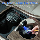 Axooms Car Ashtray with Lid, Stainless Steel Smokeless Portable Detachable Windproof Ashtray, Fits Car Cup Holders (Black)