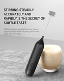 CIRCLE JOY Rechargeable Milk Frother Handheld with Stand, Dual Spring Whisk Head Electric Coffee Frother Foam Maker, Portable Drink Mixer for Cappuccino, Latte, Matcha, Black