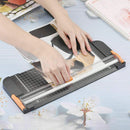 Axooms A4 Stainless Steel 12 Inch Paper Trimmer, Paper Cutting Tool with Automatic Safety Guard and Side Ruler for Craft Paper, Coupons, Stickers, Cards