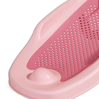 Axooms Foldable Baby Bath Seat – Soft Mesh, Quick-Dry & Non-Slip | Portable Infant Bath Support (0–12 Months)