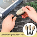 Axooms Men's Beard & Barber Cleaning Brush Set with Wooden Handle, 2 Pieces
