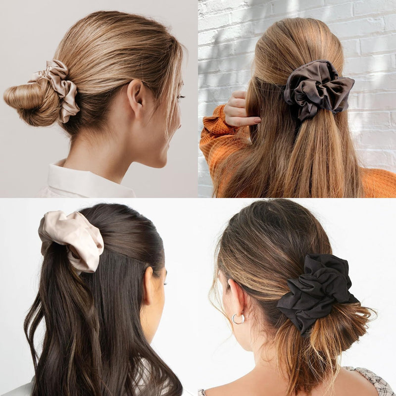 Silk Hair Scrunchies for Women