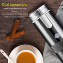 Axooms Portable Coffee Maker – 2-in-1 Mini Electric Espresso Machine, Compatible with Capsules & Ground Coffee, Rechargeable Travel Coffee Maker for Camping, Driving, Home & Office