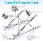 Portable Aluminum Ergonomic Laptop Riser Holder for Desk