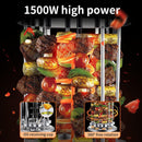 Professional Vertical Rotisserie Toaster Oven (8 Skewers) - Electric BBQ Kebab Grill Machine Countertop, Electric BBQ Grill & Toaster Oven for Home Use, Stainless Steel