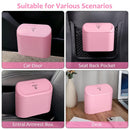 Axooms Car Trash Can with Lid, Small Automatic Waste Organizer with 30 Plastic Trash Bags, Garbage Bin for Car, Home & Office
