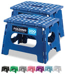 Handy Laundry Folding Step Stool 9 Inch, Black, Non-Slip Holds 300 lbs | 9 Inch, Black, Foldable Collapsible Step Stool, Non-Slip, Holds 300 lbs, Kitchen Bathroom Bedroom, Adults