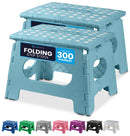 Handy Laundry Folding Step Stool 9 Inch, Black, Non-Slip Holds 300 lbs | 9 Inch, Black, Foldable Collapsible Step Stool, Non-Slip, Holds 300 lbs, Kitchen Bathroom Bedroom, Adults