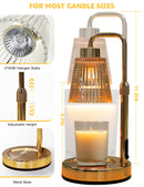 GODONLIF Candle Warmer Lamp with Timer, Birthday Gifts for Women Home Decor | 24h Cycle Timer Dimmable Wax Melt Warmer with 2 Bulbs, Fall Decor for Home Living Room Halloween Decorations Gifts for Mom