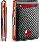 Premium Leather Slim Money Clip Wallet for Men