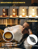 GODONLIF Candle Warmer Lamp with Timer, Birthday Gifts for Women Home Decor | 24h Cycle Timer Dimmable Wax Melt Warmer with 2 Bulbs, Fall Decor for Home Living Room Halloween Decorations Gifts for Mom