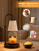 Candle Warmer Lamp with Timer Home Decor Birthday Gifts for Women | Dimmable Candle Warmer for Jar Candles, Height Adjustable Wax Melts Warmer,Room Decor House Warming Gifts New