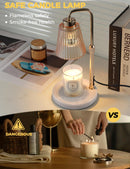 GODONLIF Candle Warmer Lamp with Timer, Birthday Gifts for Women Home Decor | 24h Cycle Timer Dimmable Wax Melt Warmer with 2 Bulbs, Fall Decor for Home Living Room Halloween Decorations Gifts for Mom