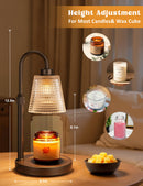 Candle Warmer Lamp with Timer Home Decor Birthday Gifts for Women | Dimmable Candle Warmer for Jar Candles, Height Adjustable Wax Melts Warmer,Room Decor House Warming Gifts New