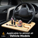 Axooms 2-in-1 Car Steering Wheel Desk | Laptop Tray with Pen Holder | Car Food Tray with Cup Holder | Multi-Purpose Travel Car Accessory