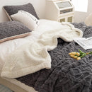 Axooms Fluffy Sherpa Blanket, Warm 200 x 230 cm, Thick Oversized XXL Throw Blanket, Soft Large Fleece Blanket for Sofa, Bed and Couch, Winter Blanket