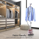 Axooms 1800W Garment Steamer, Compact Hanging Steam Iron with Adjustable Height, 40-Second Heat-Up, 1.6L Tank for Home & Commercial Use, BMD190