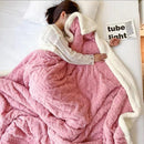 Axooms Fluffy Sherpa Blanket, Warm 200 x 230 cm, Thick Oversized XXL Throw Blanket, Soft Large Fleece Blanket for Sofa, Bed and Couch, Winter Blanket