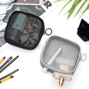 Axooms 4-Piece Mesh Makeup Bag Set, Clear Travel Cosmetic Bags with Zippers, Small Toiletry Pouches in Multiple Sizes