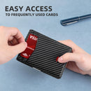 Premium Leather Slim Money Clip Wallet for Men