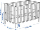 Axooms SNIGLAR Beechwood Crib, 60 x 120 cm