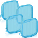 Axooms 4-Piece Mesh Makeup Bag Set, Clear Travel Cosmetic Bags with Zippers, Small Toiletry Pouches in Multiple Sizes