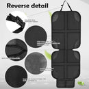 Axooms Car Seat Protector for Child Seat Pad, Pack of 2 ISOFIX Seat Protectors, Car Child Seat, Non-Slip and Waterproof with Thick Padding and 2 Mesh Pockets