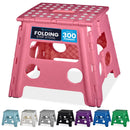 Handy Laundry Folding Step Stool 9 Inch, Black, Non-Slip Holds 300 lbs | 9 Inch, Black, Foldable Collapsible Step Stool, Non-Slip, Holds 300 lbs, Kitchen Bathroom Bedroom, Adults
