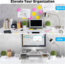 Axooms 20.3-Inch Clear Acrylic Monitor Stand with Storage
