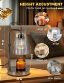 GODONLIF Candle Warmer Lamp with Timer, Birthday Gifts for Women Home Decor | 24h Cycle Timer Dimmable Wax Melt Warmer with 2 Bulbs, Fall Decor for Home Living Room Halloween Decorations Gifts for Mom