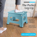 Handy Laundry Folding Step Stool 9 Inch, Black, Non-Slip Holds 300 lbs | 9 Inch, Black, Foldable Collapsible Step Stool, Non-Slip, Holds 300 lbs, Kitchen Bathroom Bedroom, Adults