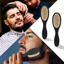 Axooms Men's Beard & Barber Cleaning Brush Set with Wooden Handle, 2 Pieces